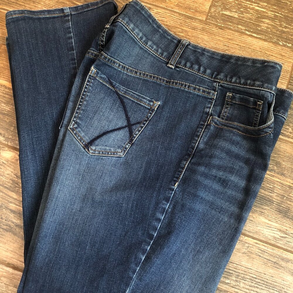 Womens' LANE BRYANT High Rise Boot Cut Jeans Sz 14